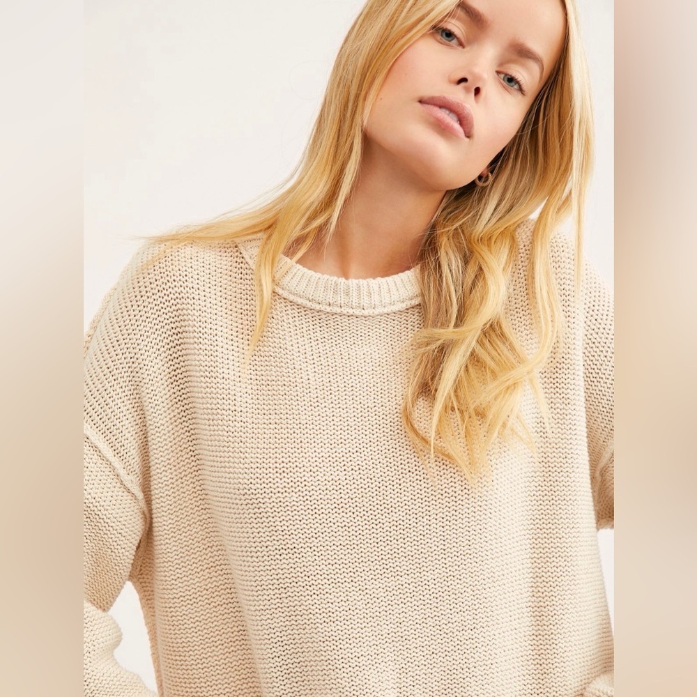Free People Inside Out Pullover Natural - Picture 2 of 13